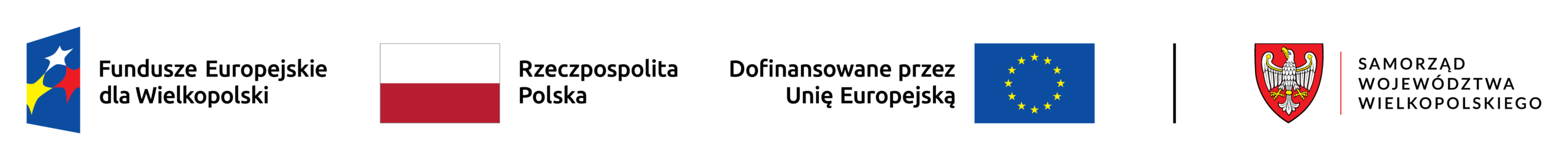 Na obrazku widnieją logotypy: Fundusze Europejskie Program Regionalny, Rzeczpospolita Polska, Samorząd Województwa Wielkopolskiego, Unia Europejska Europejski Fundusz Rozwoju Regionalnego. - Sfinansowano w ramach reakcji Unii na pandemię Covid-19